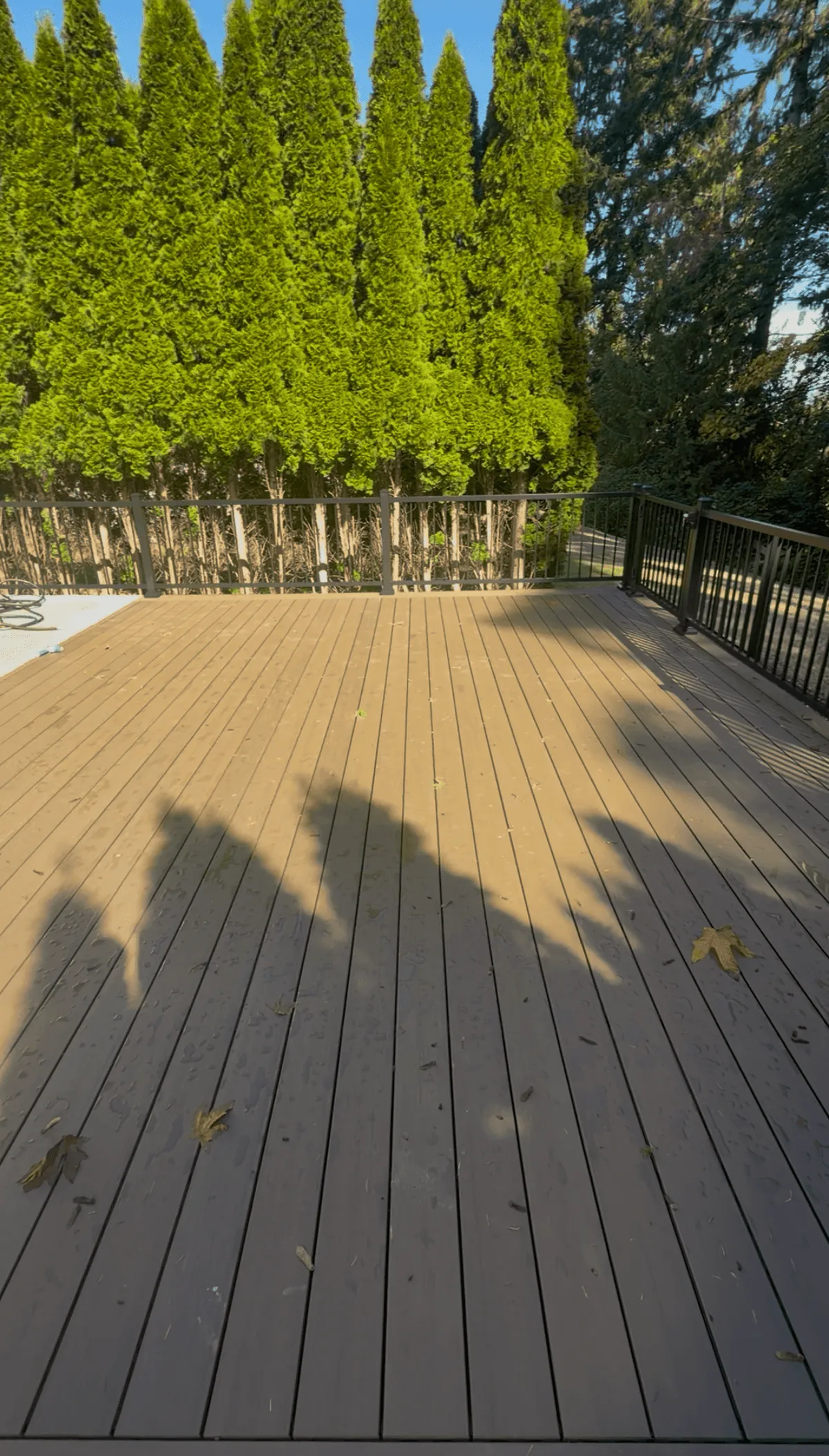 Completed deck that may qualify for project financing
