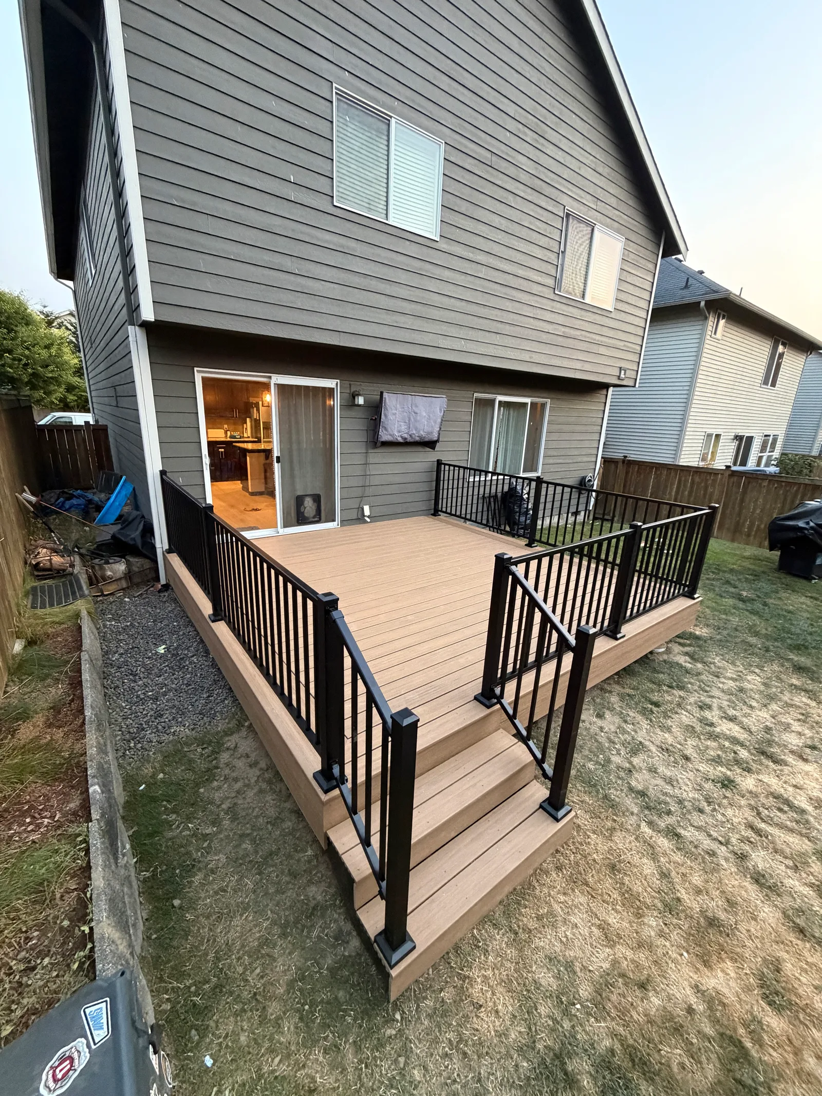 Deck material samples at Cactus Decking
