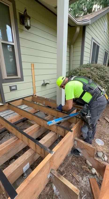 Front Porch & Stair Rebuild in Everett, project photo 3